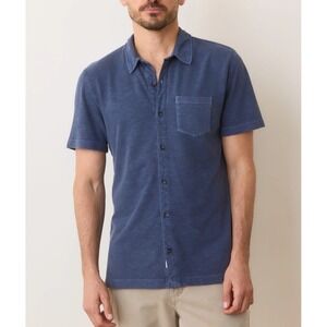 Marine Layer Vintage Heavy Slub Button Down Mood Indigo Medium New With Tags